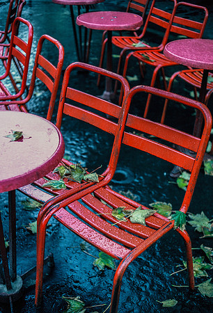 Cafe chairs, Paris