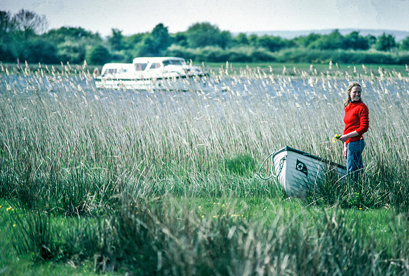 Sarah on the Shannon River, Ireland